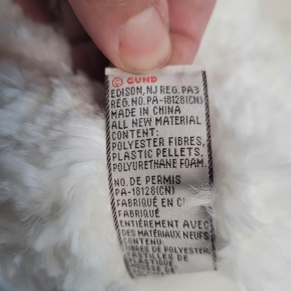 Gund Blizzard Polar Bear 12" Red Earmuffs Stuffed Animal Bear - Picture 7 of 8